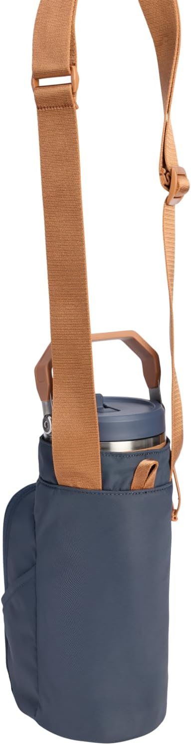 STANLEY Vitalize Carry-All Bag | Bottle Holder with Drawstring Cinch | Adjustable Shoulder Strap | Zippered Valuables Pocket | Durable Recycled Fabric | Twilight