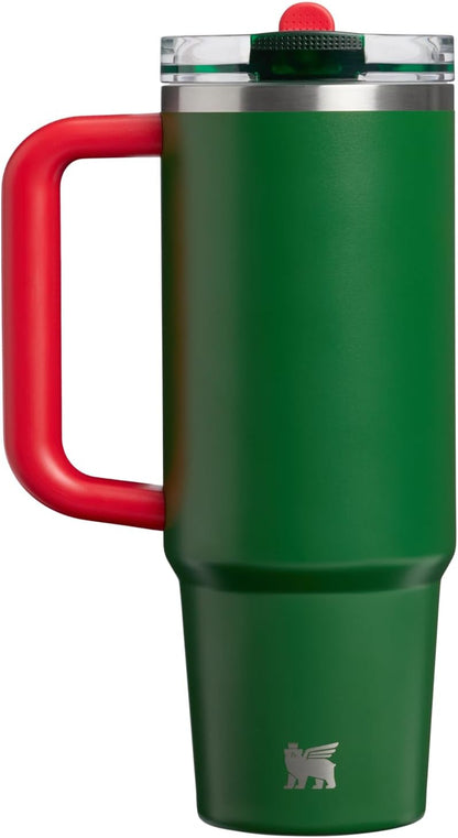 STANLEY Quencher ProTour Flipstraw Tumbler, 30 oz, Team Dark Green Red