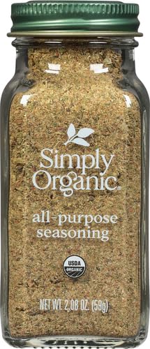 Simply Organic All-Purpose Seasoning Blend, 2.08 Ounce Jar, Great on Chicken, Steak, Beef and More (Pack of 2)