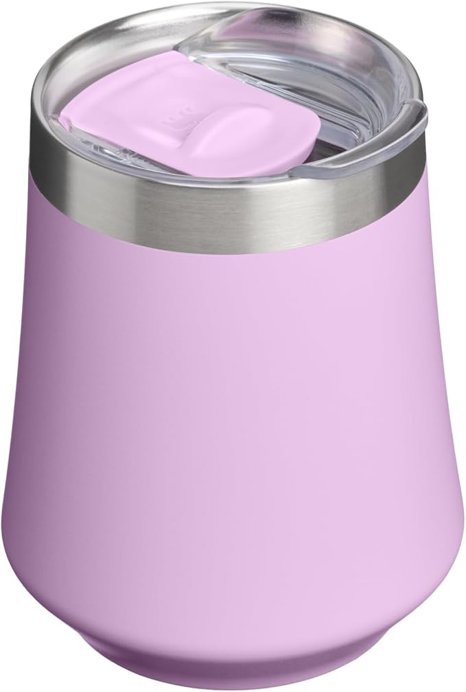 STANLEY Reserve Wine Tumbler | 11 oz Stainless Steel Travel Mug For Wine, Cocktails, Soda | Keeps Drinks Cold for Hours | BPA-Free | Soft Orchid