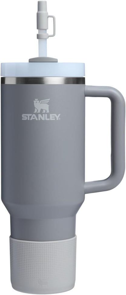 Stanley Quencher Boot and Straw Cover Cap | Anti-Slip Silicone Protector for Tumbler with Handle | Accessory Set for Stainless Steel Drinking Cup | BPA-Free
