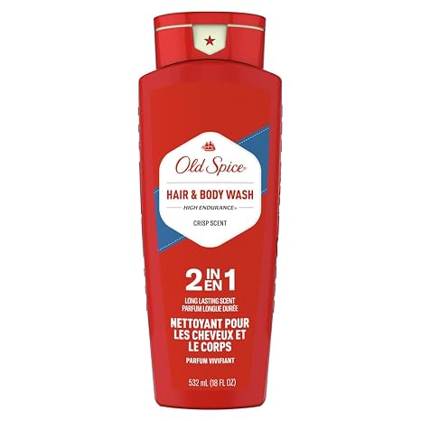 Old Spice High Endurance Hair & Body Wash, 18 oz (Pack of 4)