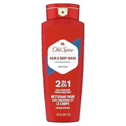 Old Spice High Endurance Hair & Body Wash, 18 oz (Pack of 4)