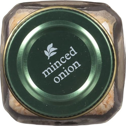 Simply Organic Certified Organic Minced White Onion, 2.21-Ounce Jar, Warm, Sweet, Salty Flavor For Stews & Soups, Kosher (Pack of 2)