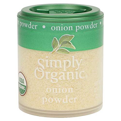 Simply Organic Onion, White Powder, Certified Organic, Kosher, Mini Spices | 0.74 Ounce (Pack of 1)