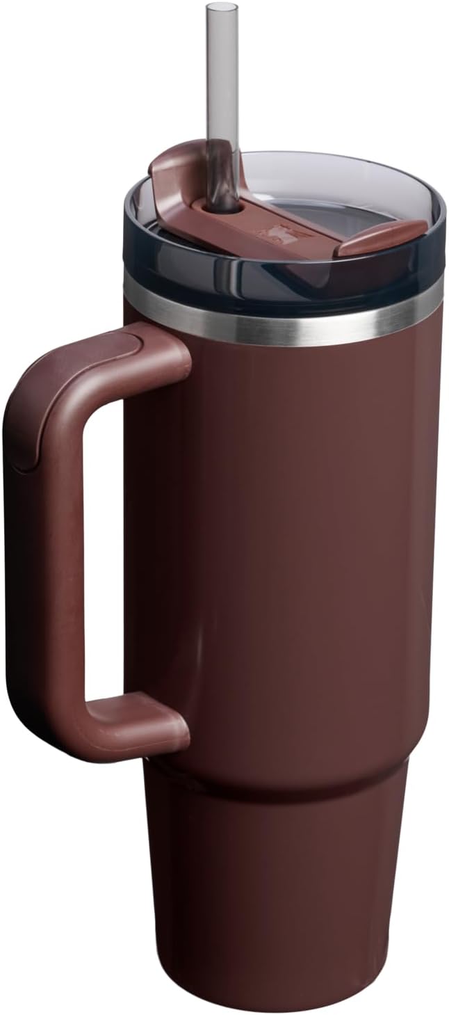 STANLEY Quencher H2.0 Flow State Tumbler, 30 oz, Mahogany Gloss