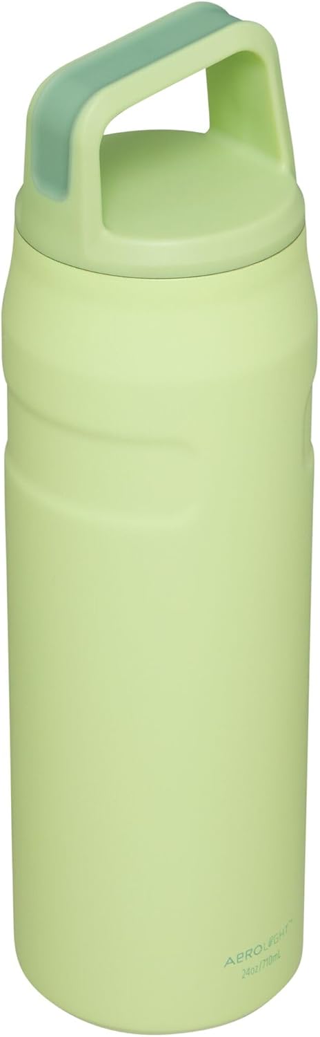 Stanley IceFlow Cap and Carry Water Bottle | Wide Mouth Twist Lid | Lightweight & Leakproof for Travel & Sports | Insulated Stainless Steel | BPA-Free