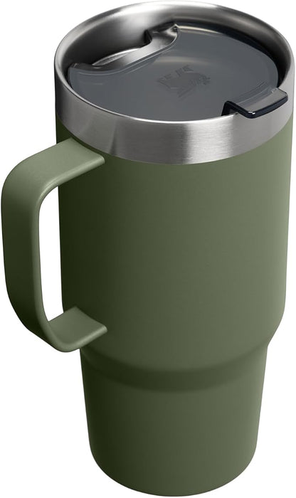 STANLEY The Everyday Suburban Mug | 24 oz | Drink Through Lid | Cup for Coffee, Tea and Drinks | Insulated Stainless Steel Coffee Mug | BPA-Free | Dried Pine