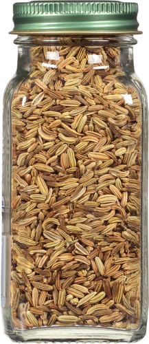 Simply Organic Whole Fennel Seed, 1,90 oz, Mild Sweet Flavor, Aromatic, Reminiscent of Licorice, Kosher (Pack of 2)