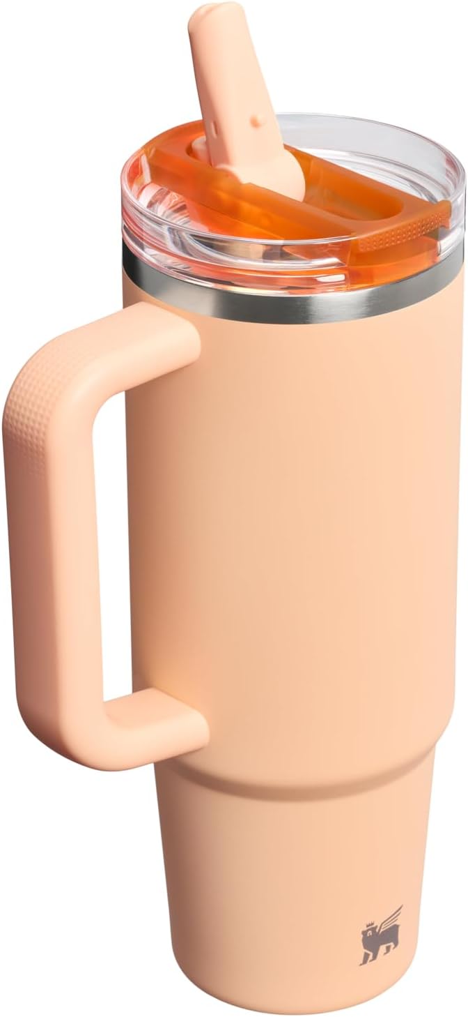 STANLEY Quencher ProTour Flipstraw Tumbler, 30 oz, Orange Sherbet