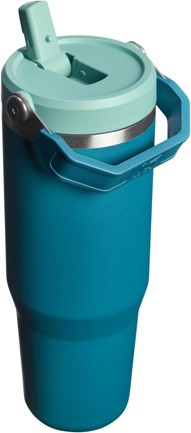 STANLEY IceFlow 2.0 Flip Straw Tumbler, 30 oz, Coastal Teal