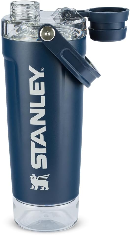 STANLEY Vitalize Shaker Bottle, 20 oz, Dark Navy
