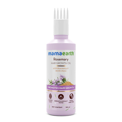 Mamaearth Rosemary Hair Oil with Rosemary & Methi Dana 150ml (5.07 Fl Oz)