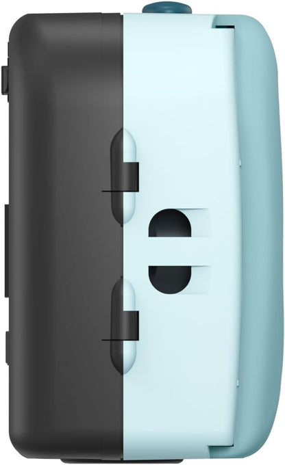 KODAK EC35 35mm Film Camera 35mm, Reusable, Focus-Free, Built-in Flash, Slide Cover, Beginner Friendly (Film & AA Battery are not Included) (Single, Powder Blue)