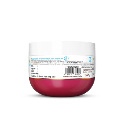 MAMAEARTH Beetroot Hydraful Light Moisturizing Cream for Soft and Smooth Skin 200g