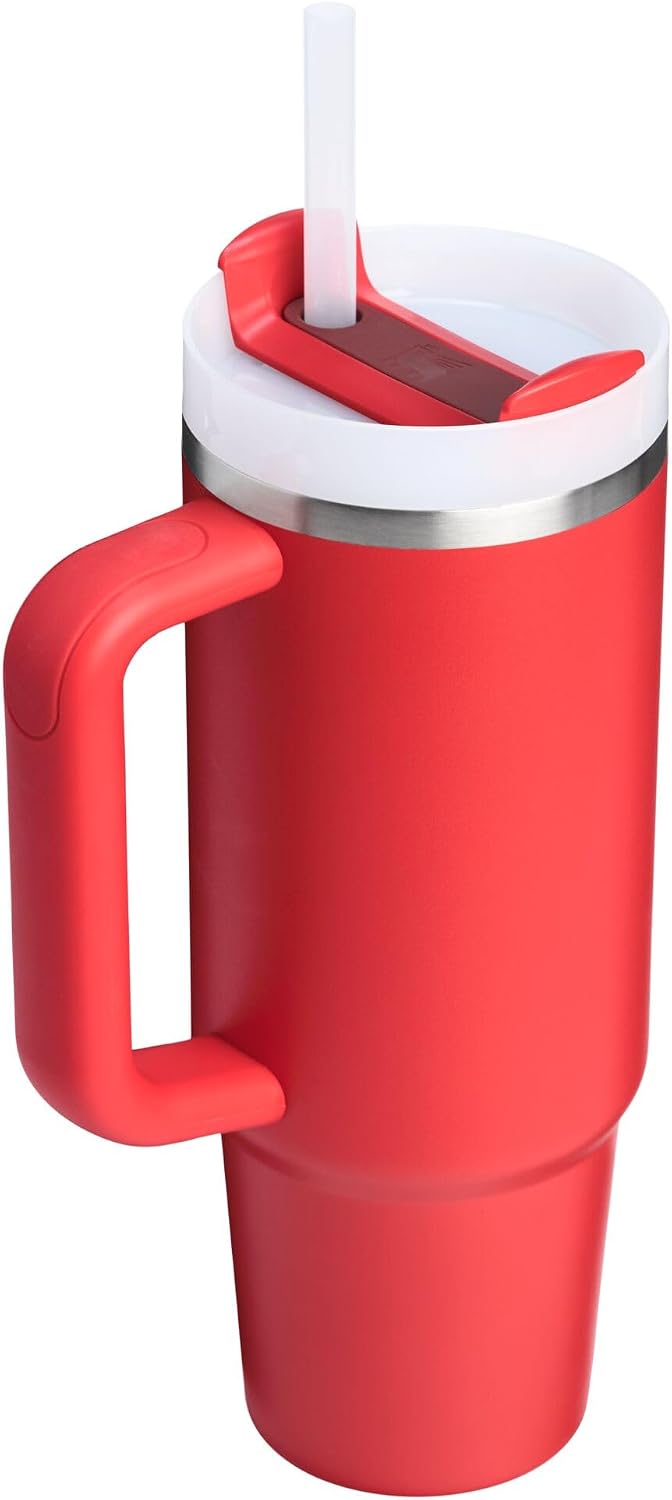STANLEY Quencher H2.0 Flow State Tumbler, 30 oz, Chili Red