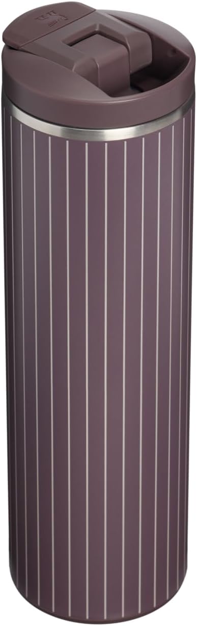 STANLEY Transit Flip Top Mug, 16 oz, Fig Pinstripe