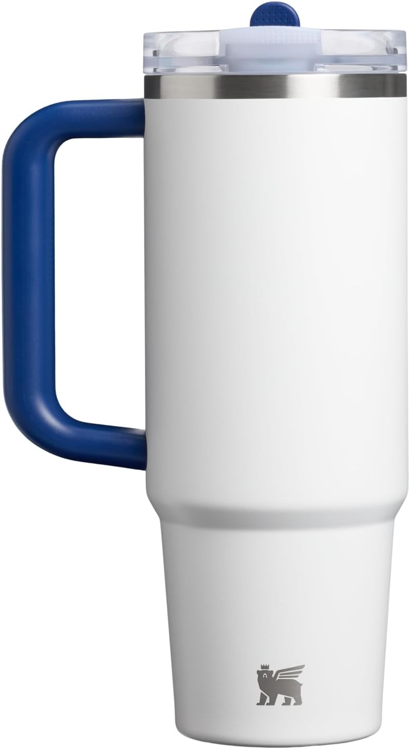 STANLEY Quencher ProTour Flipstraw Tumbler, 30 oz, Team White Dark Blue