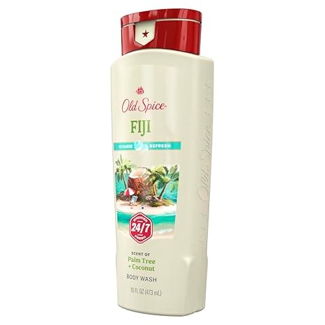 Old Spice Fresher Collection Men's Body Wash, Fiji, 16 Ounce (Pack of 2)