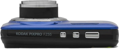 Kodak PIXPRO Friendly Zoom FZ55 Digital Camera (Blue) Bundle