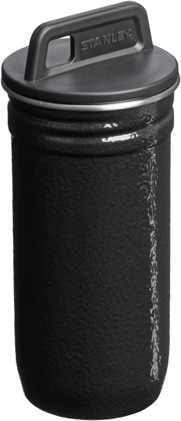 STANLEY Adventure Pre-Party Nesting Shot Glass Set | 4 Shot Glasses in Travel Carrying Case | Insulated Stainless Steel | BPA-Free | Hammertone Black