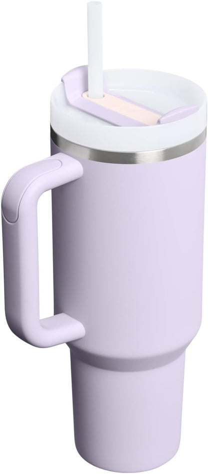 STANLEY Quencher H2.0 Flow State Tumbler, 40 oz, Purple Dust
