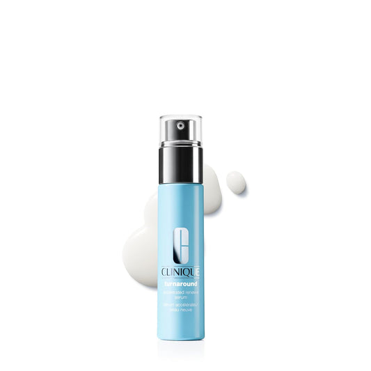 Clinique Turnaround Accelerated Renewal Face Serum For All Skin Types | Exfoliating + Smoothing, 1 Fl Oz