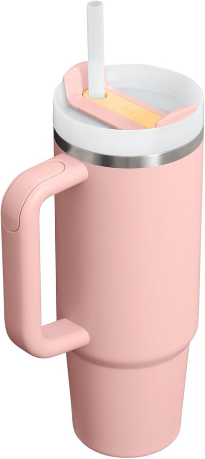 STANLEY Quencher H2.0 Flow State Tumbler, 30 oz, Peach Rose
