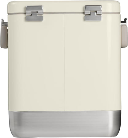 STANLEY Lifted Spirits Stainless Steel Cooler | Vacuum Insulated Hard Cooler | Leakproof VaultSeal Latch | Premium 18/8 Recycled Stainless Steel | BPA-Free