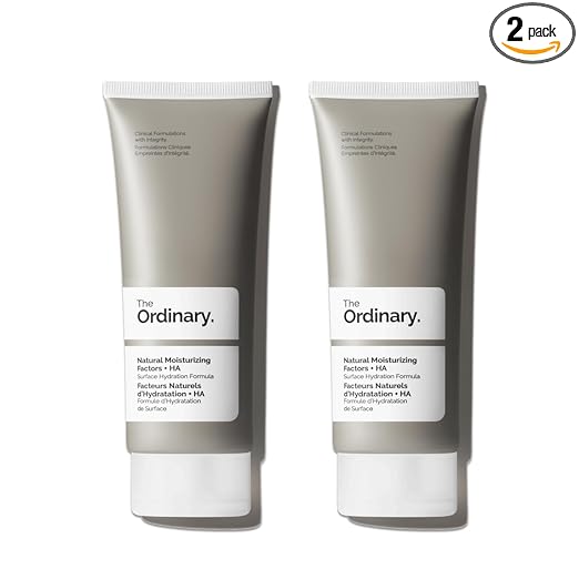 The Ordinary Natural Moisturizing Factors + Hyaluronic Acid, Lightweight Hydrator for Skin Barrier Support & Hydration (Pack of 2)