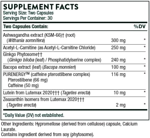 THORNE - Curcumin Phytosome Sustained Release (120 Capsules) & Memoractiv (60 Capsules) Bundle - Supports Joint Health, Muscle Health & Healthy Aging - Dairy Free, Soy Free, Gluten Free