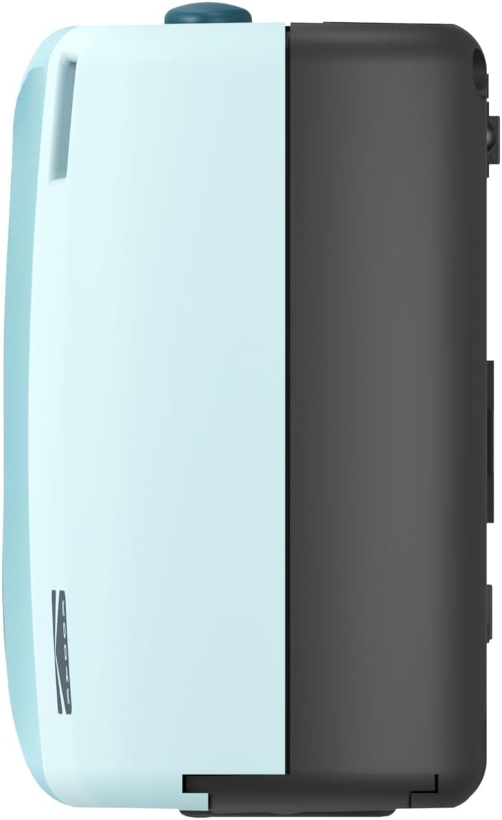KODAK EC35 35mm Film Camera 35mm, Reusable, Focus-Free, Built-in Flash, Slide Cover, Beginner Friendly (Film & AA Battery are not Included) (Single, Powder Blue)