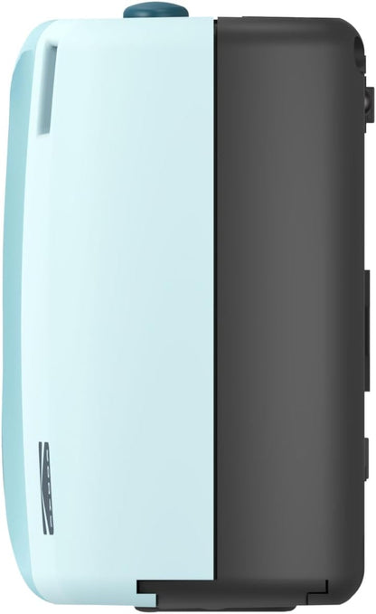 KODAK EC35 35mm Film Camera 35mm, Reusable, Focus-Free, Built-in Flash, Slide Cover, Beginner Friendly (Film & AA Battery are not Included) (Single, Powder Blue)