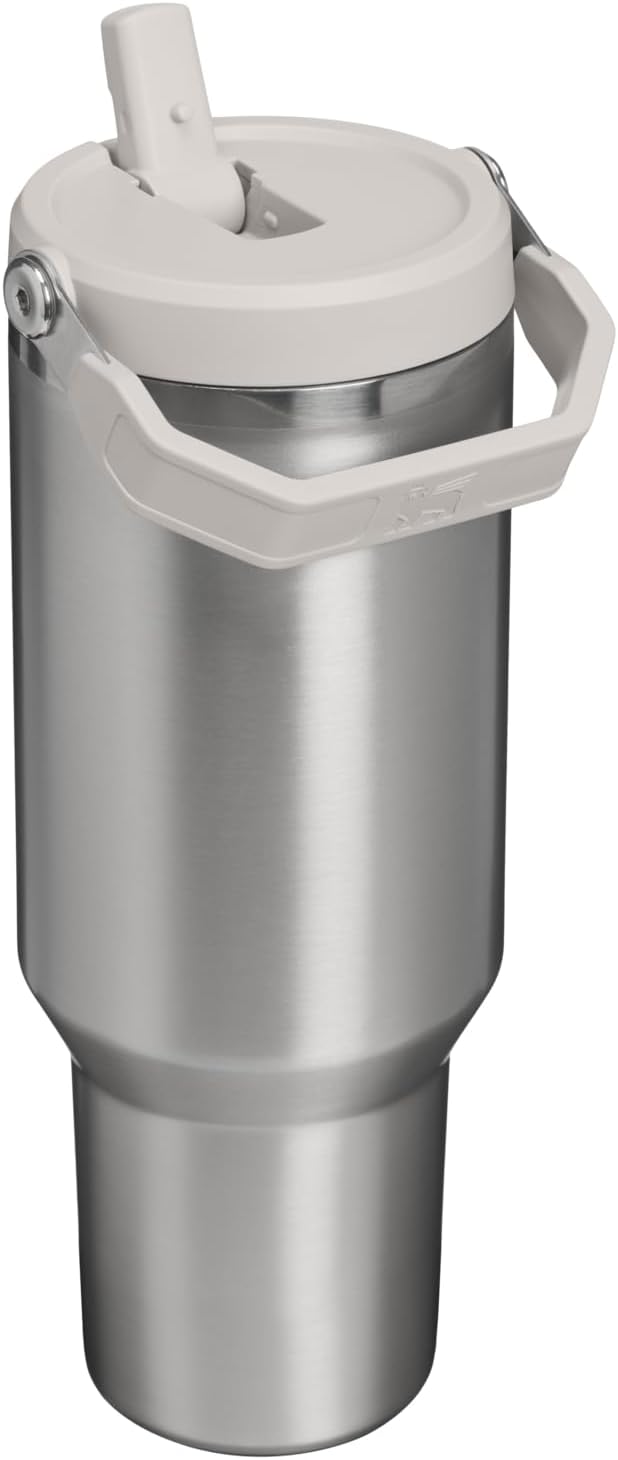 STANLEY IceFlow 2.0 Flip Straw Tumbler, 40 oz, Stainless Steel Ash