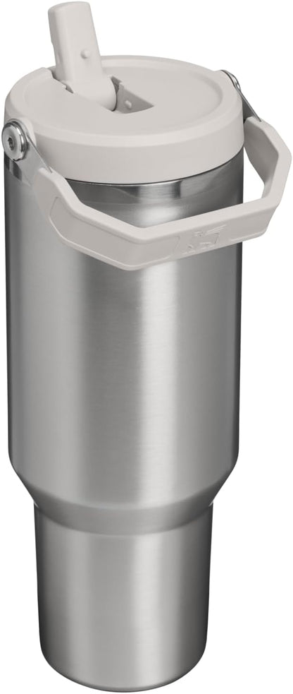 STANLEY IceFlow 2.0 Flip Straw Tumbler, 40 oz, Stainless Steel Ash