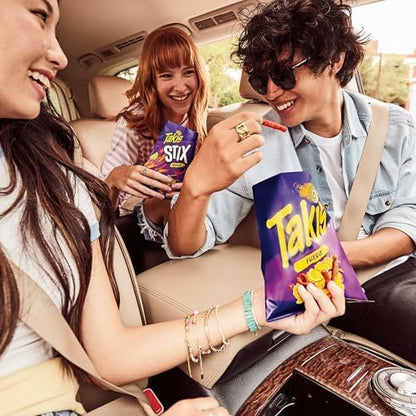 Takis Crunchy Fajitas Flavored Rolled Tortilla Chips Snack Size Bag (Pack of 4)