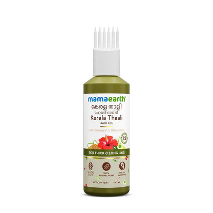 Mamaearth Kerala Thaali Hair Oil with Hibiscus, 150ml | Suitable for regular hair care routines.