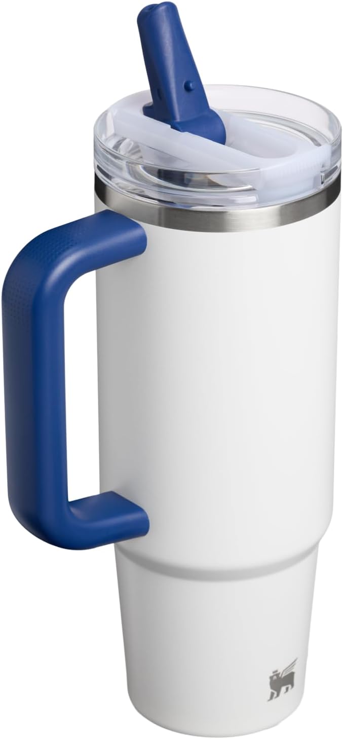 STANLEY Quencher ProTour Flipstraw Tumbler, 30 oz, Team White Dark Blue