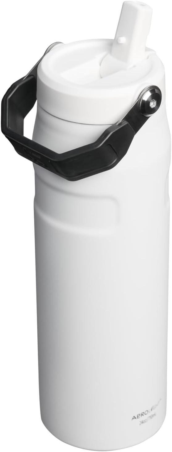 STANLEY IceFlow Flip Straw 2.0 Bottle, 24 oz, Chalk