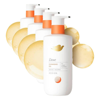 Dove Shower Body Oil Wash for Women - Ultra‑Moisturizing Feminine Wash For Dry & Itchy Skin, 14.2 oz (Pack of 4) Visit the Dove Store