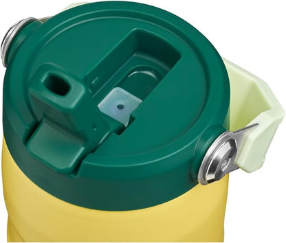 STANLEY IceFlow Flip Straw 2.0 Bottle, 16 oz, Daffodil Emerald