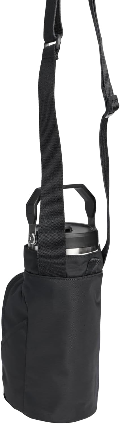STANLEY Vitalize Carry-All Bag | Bottle Holder with Drawstring Cinch | Adjustable Shoulder Strap | Zippered Valuables Pocket | Durable Recycled Fabric | Black