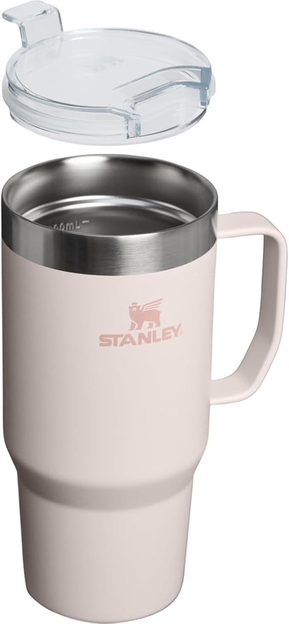 STANLEY The Everyday Suburban Mug | 24 oz | Drink Through Lid | Cup for Coffee, Tea and Drinks | Insulated Stainless Steel Coffee Mug | BPA-Free | Rose Quartz