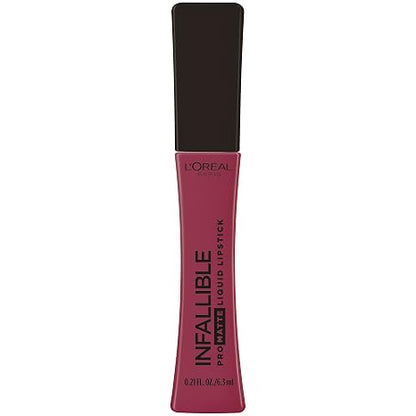 L’Oréal Paris Infallible Pro Matte Liquid Lipstick, Long-Lasting Intense Matte Color, Up to 16HR Wear, highly pigmented, full coverage liquid lipstick, Midnight Mauve, 0.21 fl. oz.
