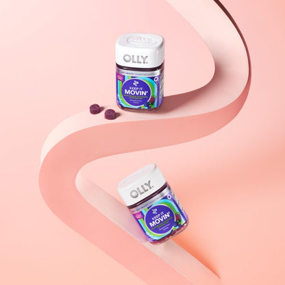 OLLY Keep it Movin, Occasional Constipation Support,* Plum Berry - 30 Count