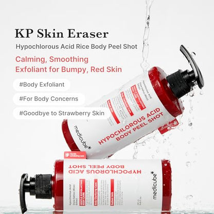 medicube Clear Body Essentials Duo: Red Body Wash and HOCI Body Peel Shot