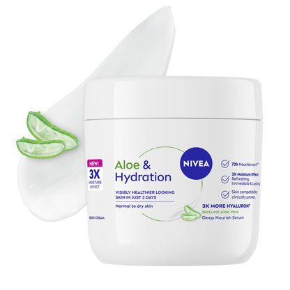 NIVEA Aloe and Hydration Body Cream 13.52 oz (1)