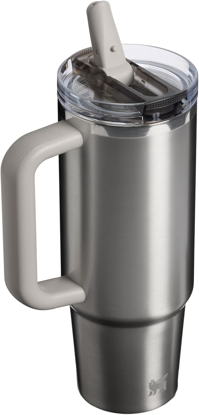 STANLEY Quencher ProTour Flipstraw Tumbler, 30 oz, Stainless Steel Ash