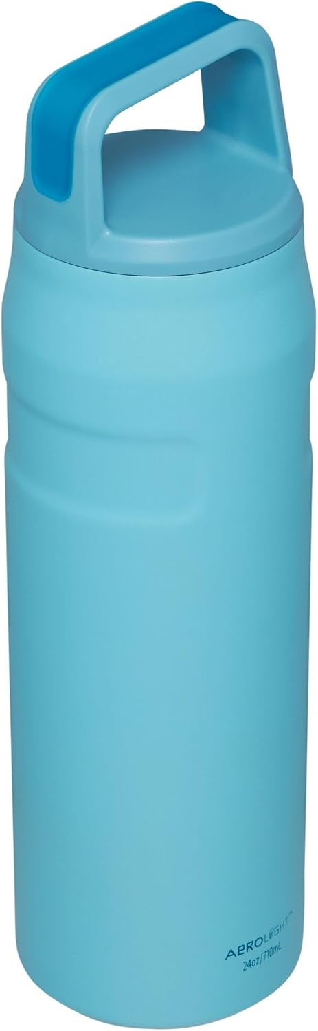 Stanley IceFlow Cap and Carry Water Bottle | Wide Mouth Twist Lid | Lightweight & Leakproof for Travel & Sports | Insulated Stainless Steel | BPA-Free