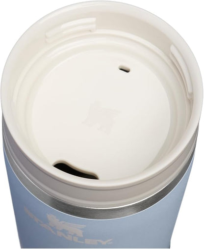STANLEY Cafe To Go Travel Mug 20 oz | Leakproof Two-Part Drink Through Lid | Tumbler Cup for Coffee, Tea and Drinks | Insulated Stainless Steel Coffee Mug | BPA-Free | Blue Dream Stone